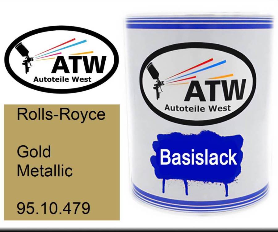Rolls-Royce, Gold Metallic, 95.10.479: 1L Lackdose, von ATW Autoteile West.